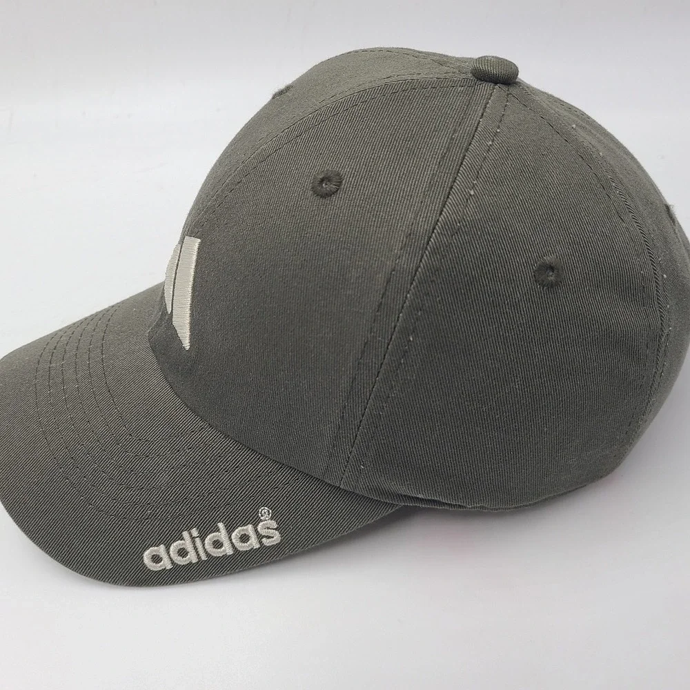 Youth Adidas Hat Strapback Green White Embroidered Logo Casual Cotton Sports Boy